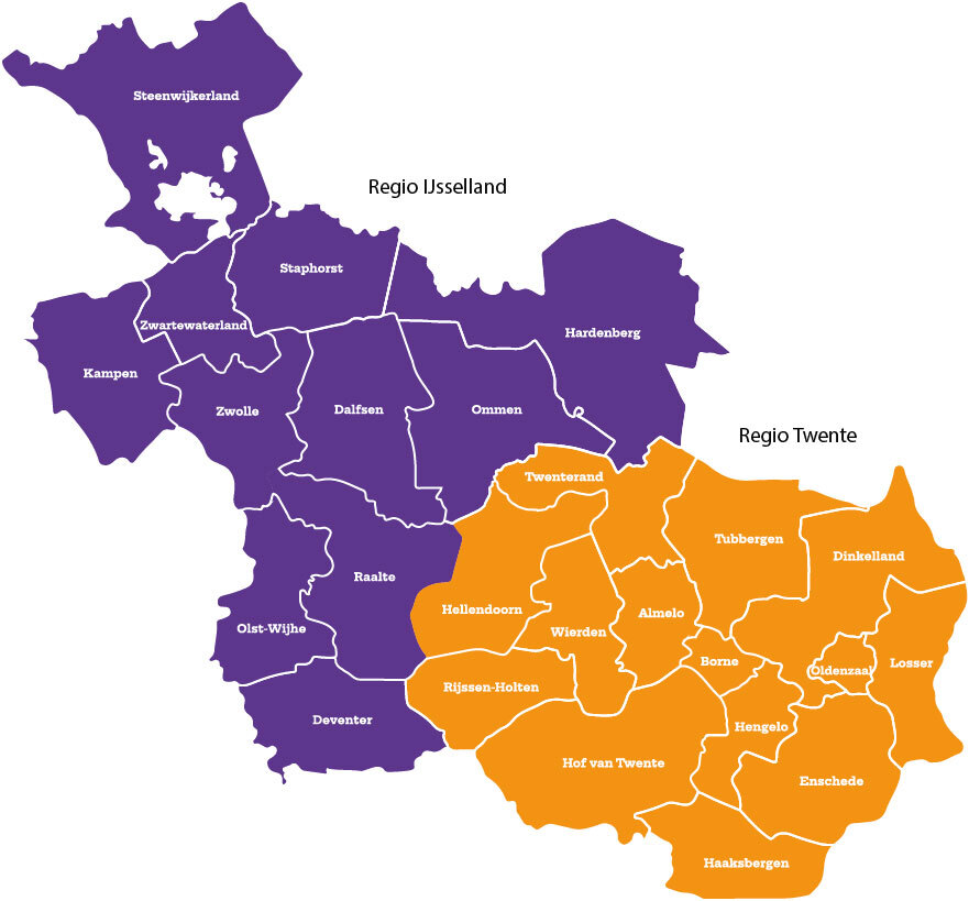 Regioindeling RIBW Overijssel
